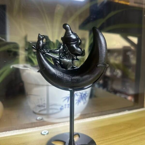 Natural obsidian carved Moon Witch, exquisitely crafted, popular new style