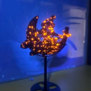 Natural flame stone carved Moon Witch, exquisitely crafted, popular new style