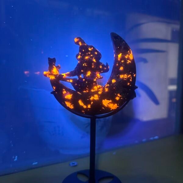 Natural flame stone carved Moon Witch, exquisitely crafted, popular new style