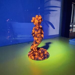 The Medusa carved from natural flame stone is exquisitely crafted and a new style is in vogue