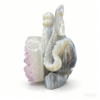 Agate Amethyst Cave Carving of a Western Dragon 1.23kg