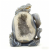 Agate Amethyst Cave Carving of a Chinese Dragon 1.48kg