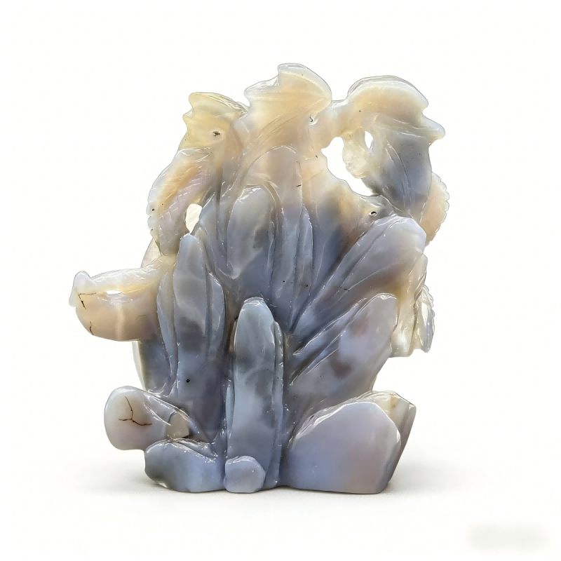 Agate Amethyst Cave Carving of a Western Dragon 1.34kg