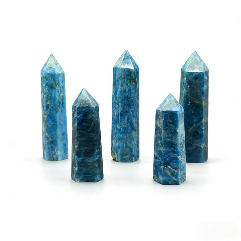 Blue Apatite Tower 1KG | Crystal Point for Motivation, Insight & Inspired Action