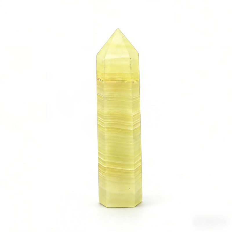 African Jade Tower | Crystal Point for Prosperity, Emotional Healing & Grounded Growth