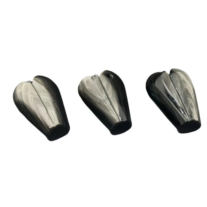 Factory Natural Mascot Feng Shui Figurines Spiritual Product Healing Crystal Crafts Silver Obsidian Angel for Home Decoration